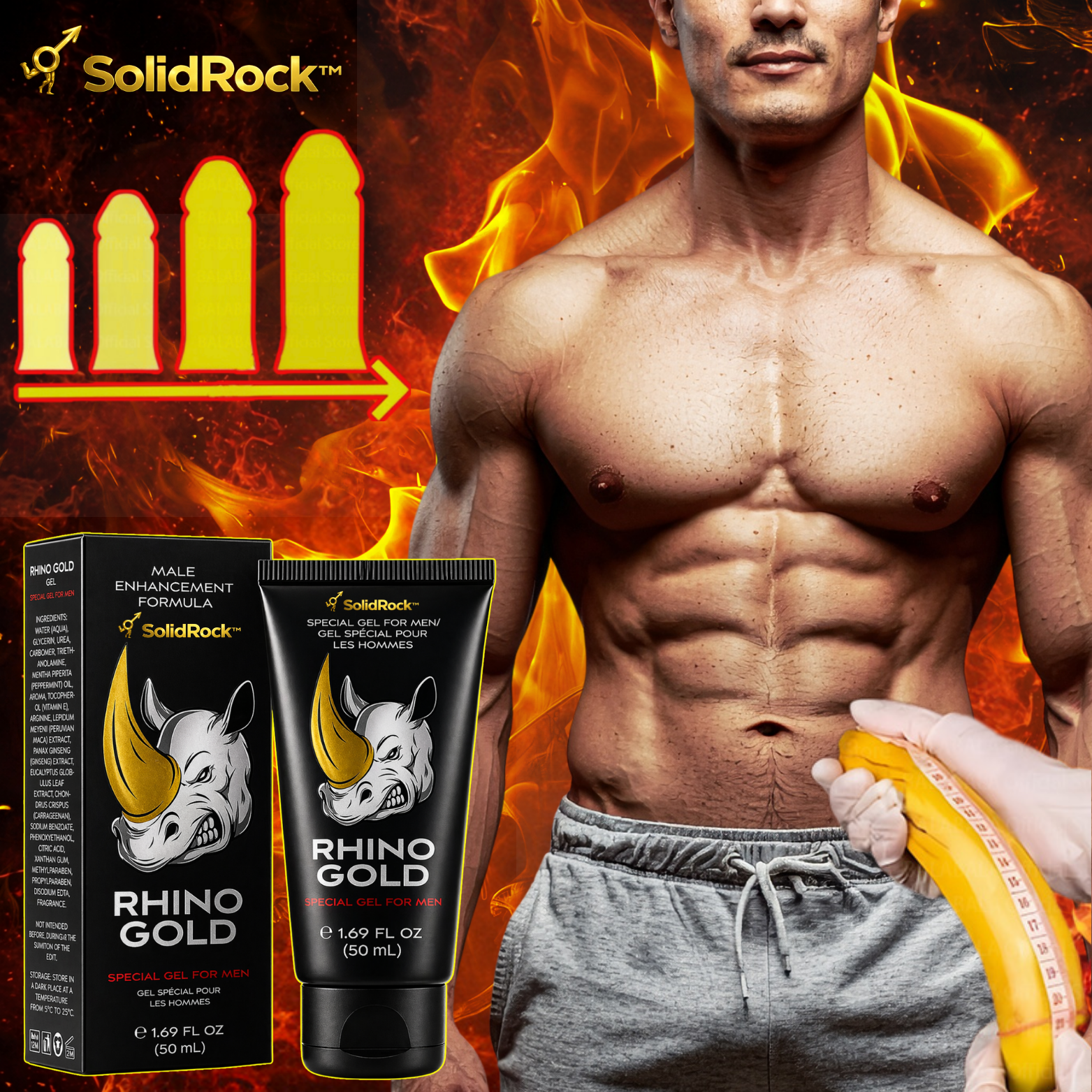 SolidRock™ Gel d’Amélioration Masculine