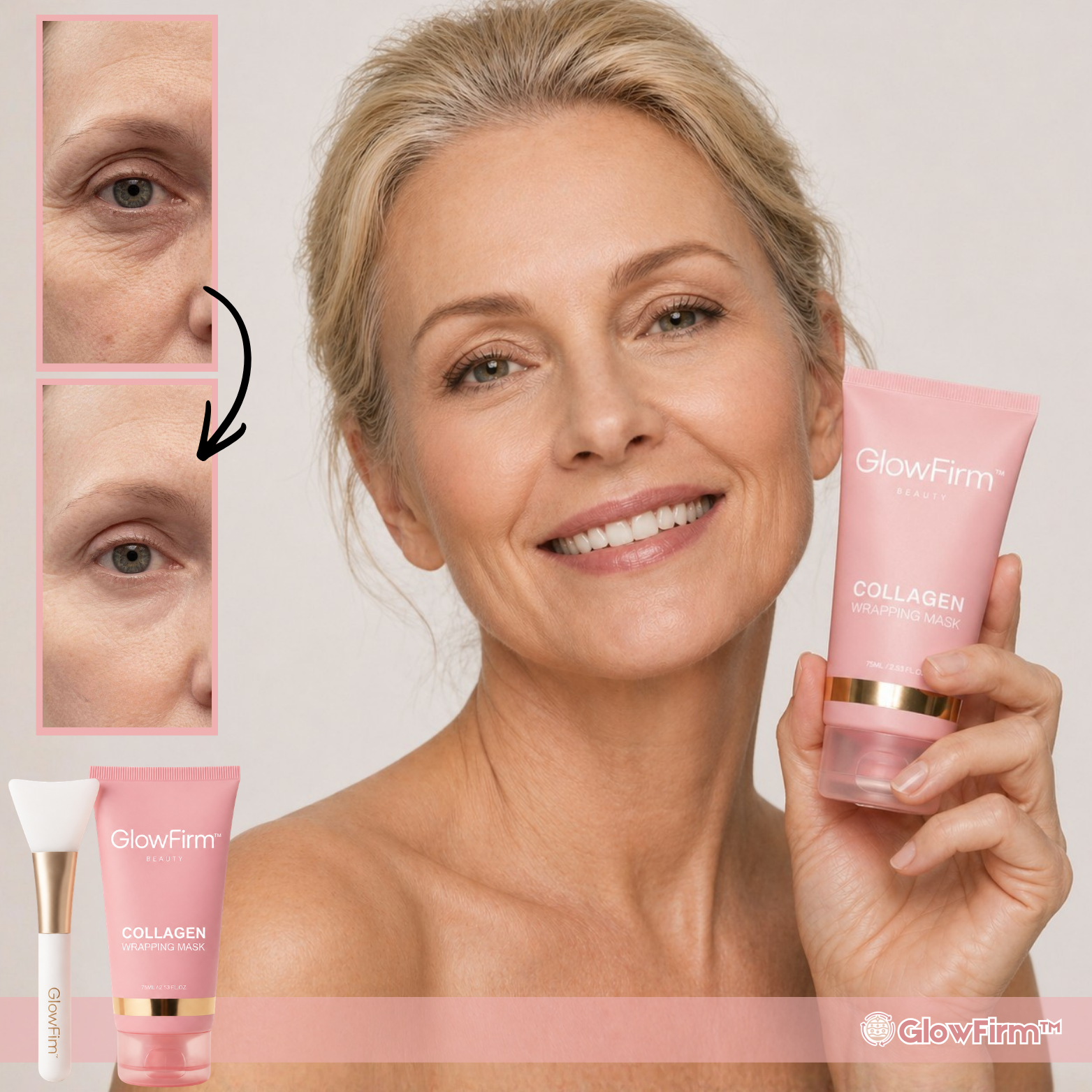 GlowFirm™ Masque enveloppant au collagène